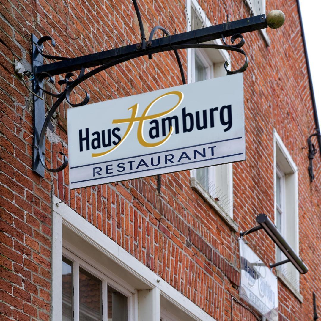 Hotel Restaurant Haus Hamburg Leer Exterior foto